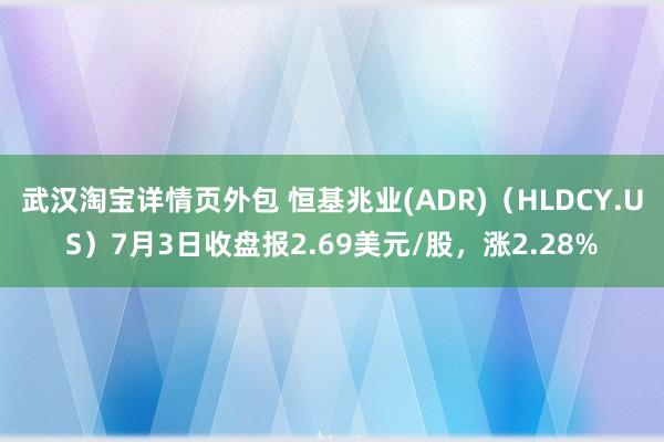 武汉淘宝详情页外包 恒基兆业(ADR)（HLDCY.US）7月3日收盘报2.69美元/股，涨2.28%